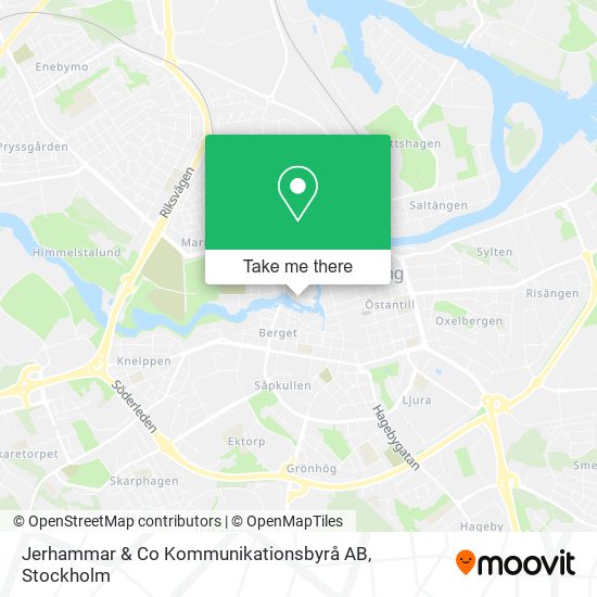 Jerhammar & Co Kommunikationsbyrå AB map