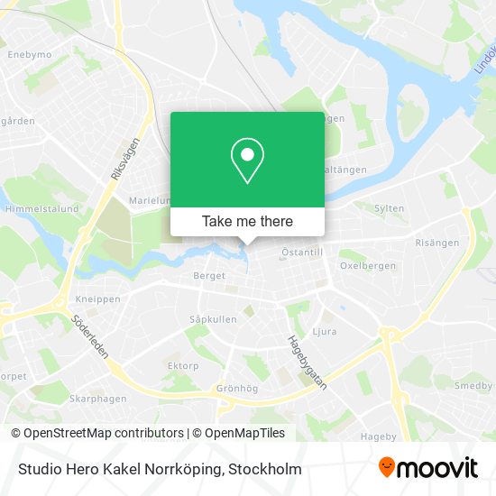 Studio Hero Kakel Norrköping map