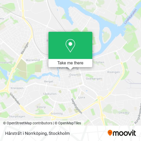 Hårstrå't i Norrköping map