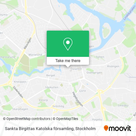 Sankta Birgittas Katolska församling map