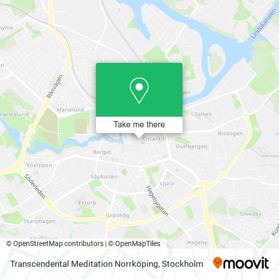 Transcendental Meditation Norrköping map