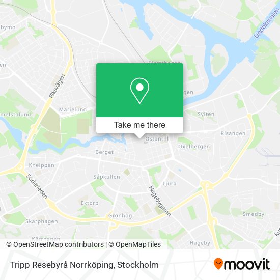 Tripp Resebyrå Norrköping map