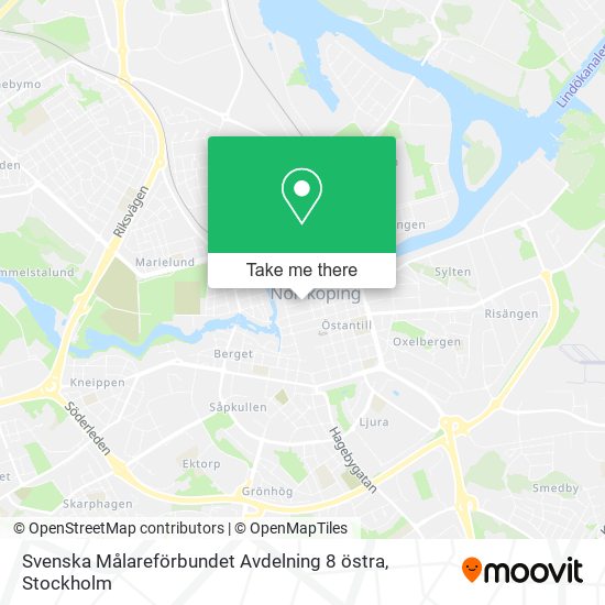 Svenska Målareförbundet Avdelning 8 östra map