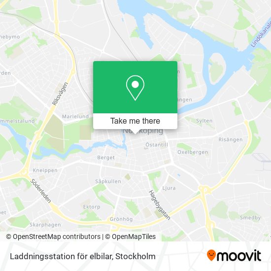 Laddningsstation för elbilar map