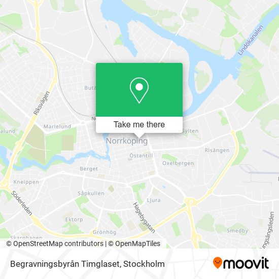 Begravningsbyrån Timglaset map