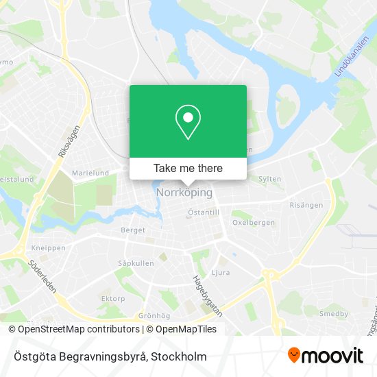 Östgöta Begravningsbyrå map