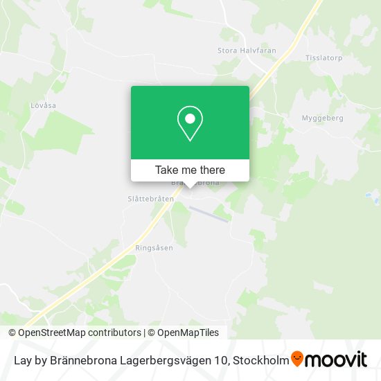 Lay by Brännebrona Lagerbergsvägen 10 map