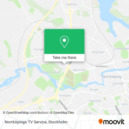 Norrköpings TV Service map