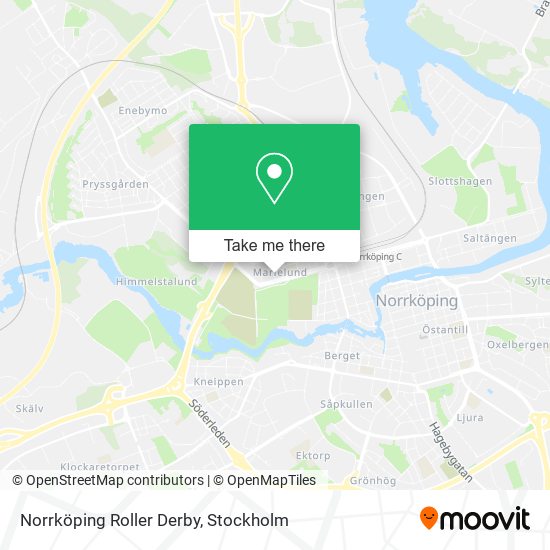 Norrköping Roller Derby map