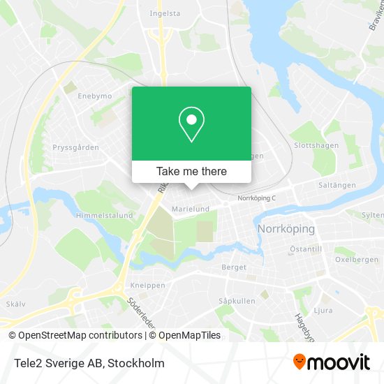 Tele2 Sverige AB map