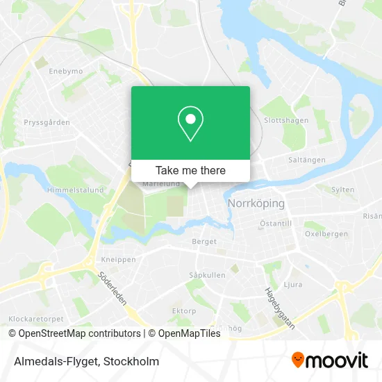 Almedals-Flyget map