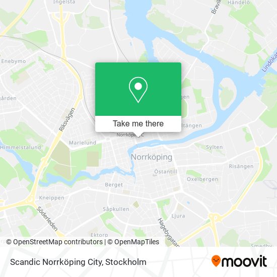 Scandic Norrköping City map