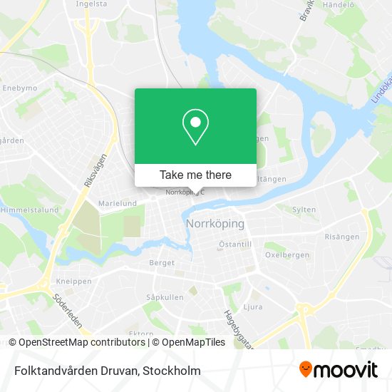 Folktandvården Druvan map