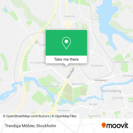 Trendiga Möbler map