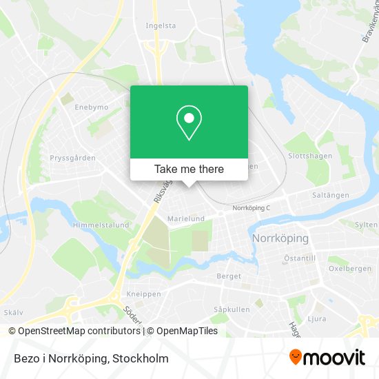 Bezo i Norrköping map