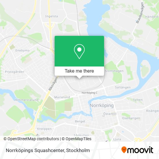 Norrköpings Squashcenter map