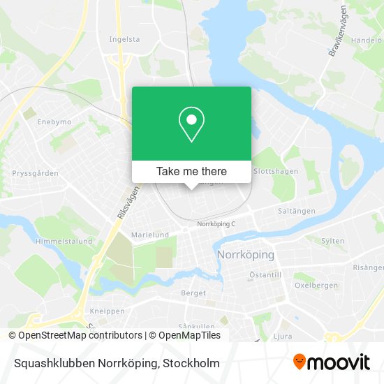 Squashklubben Norrköping map