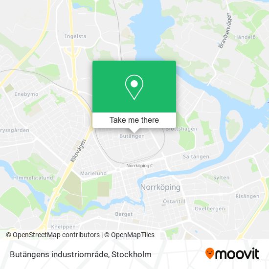 Butängens industriområde map
