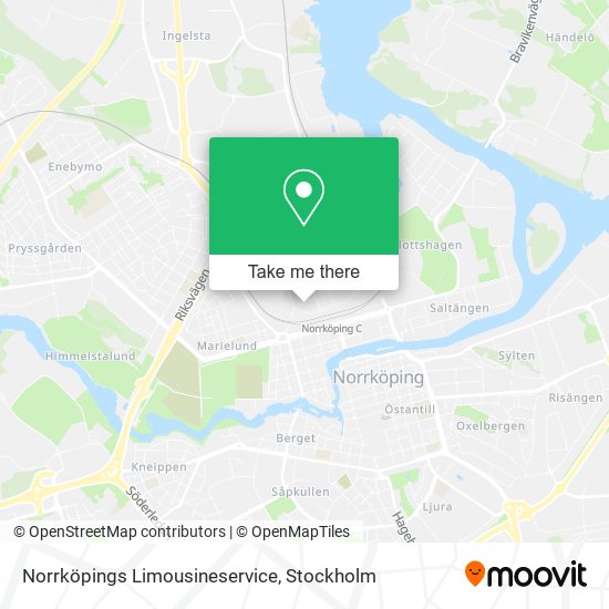 Norrköpings Limousineservice map