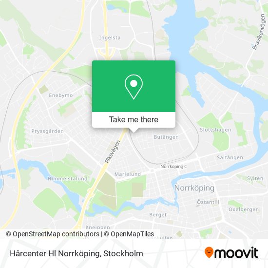 Hårcenter Hl Norrköping map