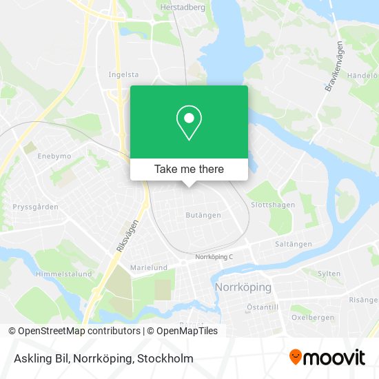 Askling Bil, Norrköping map