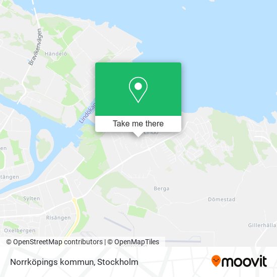 Norrköpings kommun map