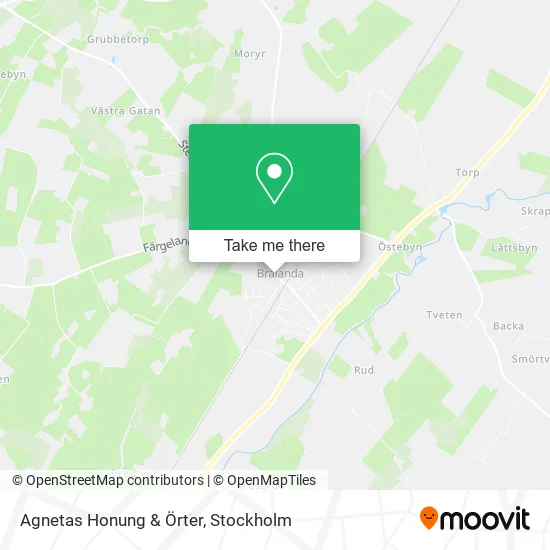 Agnetas Honung & Örter map