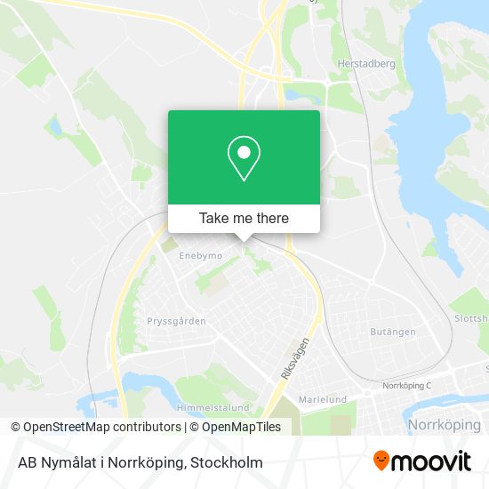 AB Nymålat i Norrköping map