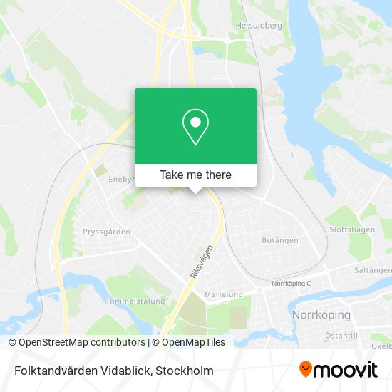 Folktandvården Vidablick map