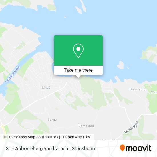 STF Abborreberg vandrarhem map