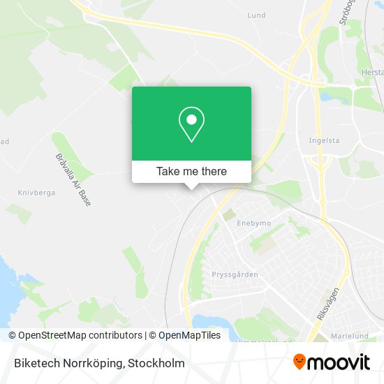 Biketech Norrköping map