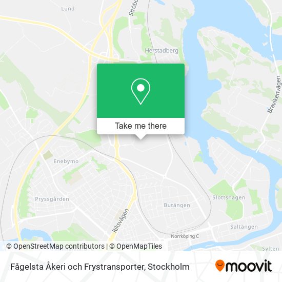 Fågelsta Åkeri och Frystransporter map