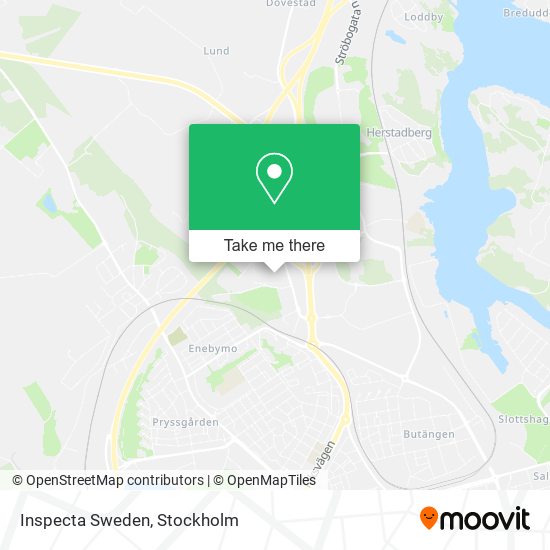 Inspecta Sweden map