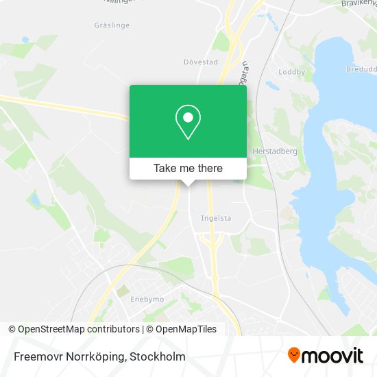 Freemovr Norrköping map