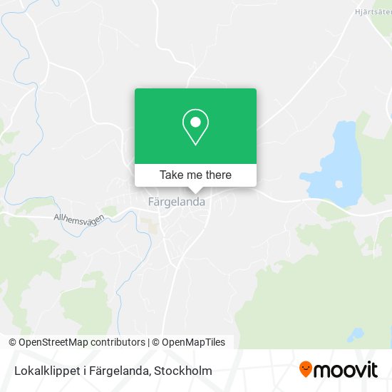 Lokalklippet i Färgelanda map