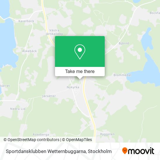 Sportdansklubben Wetternbuggarna map