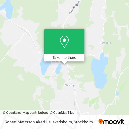 Robert Mattsson Åkeri Hällevadsholm map