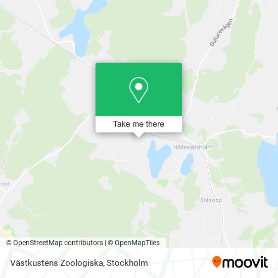 Västkustens Zoologiska map