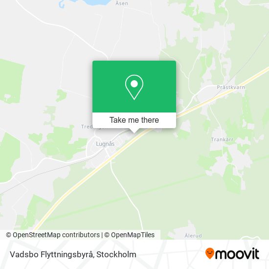 Vadsbo Flyttningsbyrå map