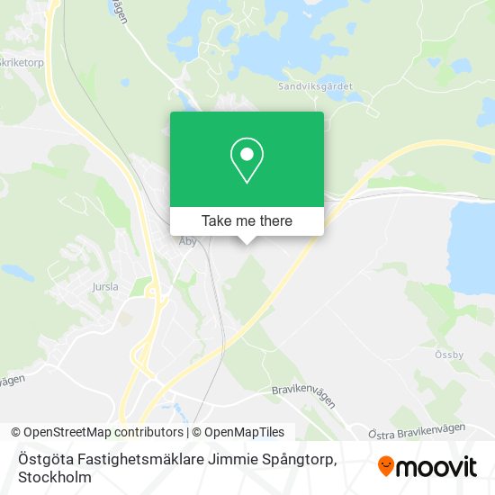 Östgöta Fastighetsmäklare Jimmie Spångtorp map