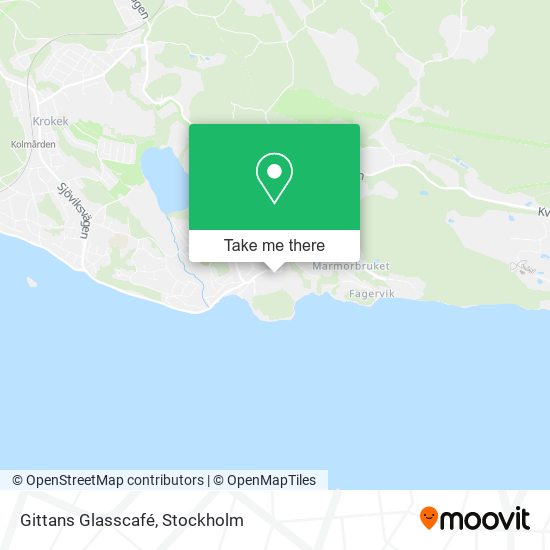 Gittans Glasscafé map