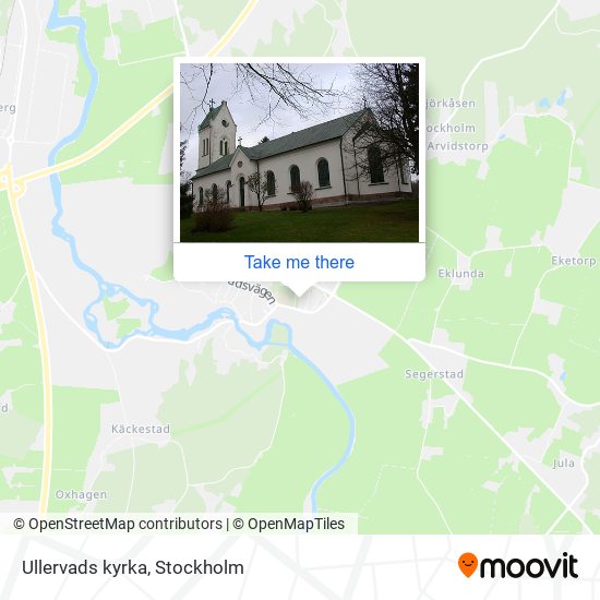 Ullervads kyrka map