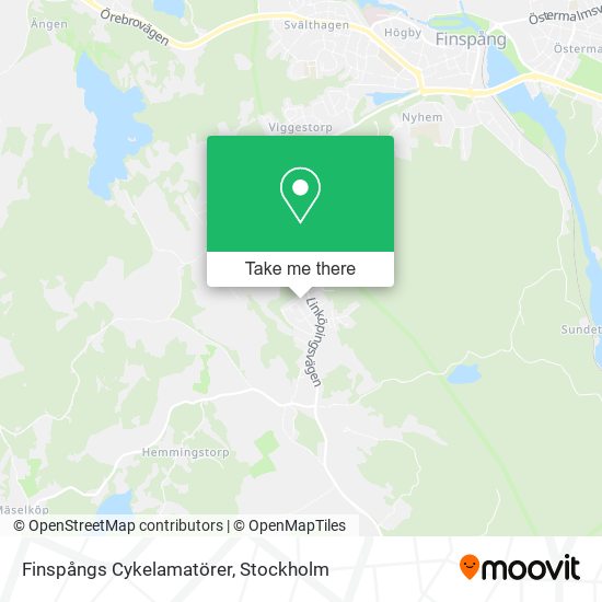 Finspångs Cykelamatörer map