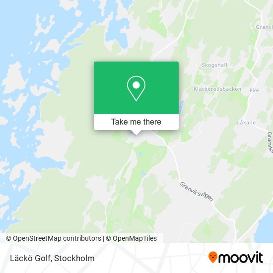 Läckö Golf map