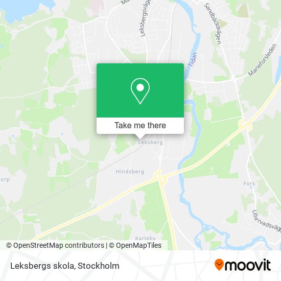 Leksbergs skola map