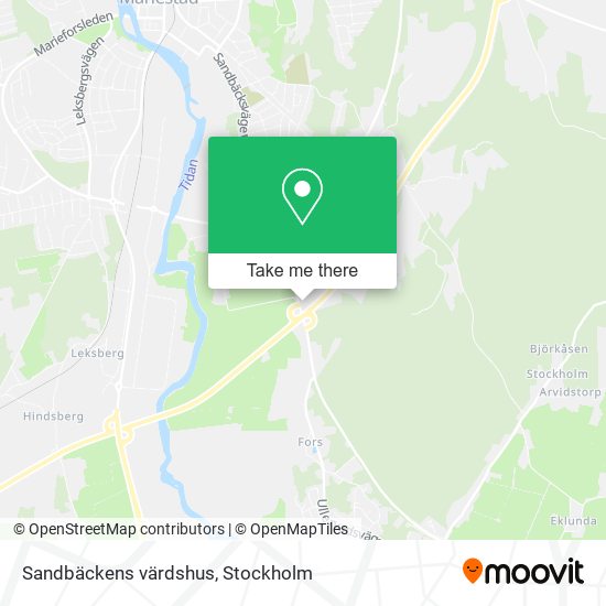 Sandbäckens värdshus map
