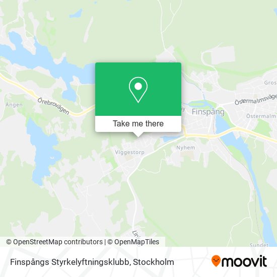 Finspångs Styrkelyftningsklubb map