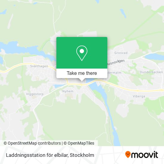 Laddningsstation för elbilar map