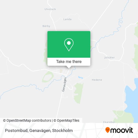 Postombud, Genavägen map