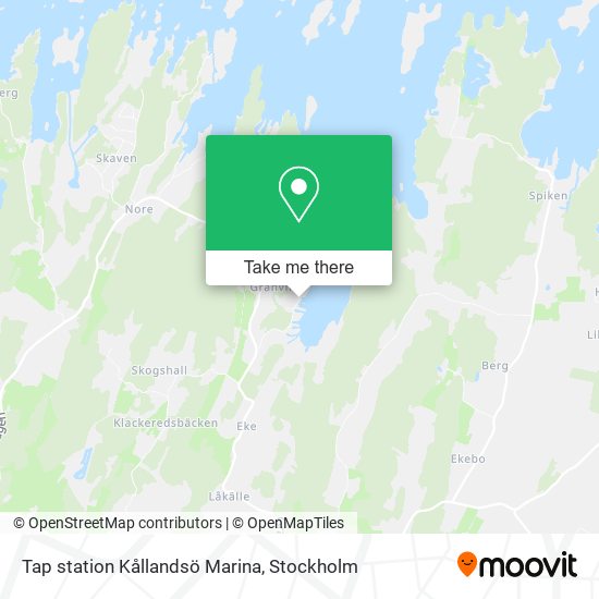 Tap station Kållandsö Marina map